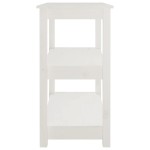 vidaXL Masă consolă, alb, 80x40x74 cm, lemn masiv de pin vidaXL Masă consolă, alb, 80x40x74 cm, lemn masiv de pin