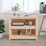 vidaXL Bibliotecă, 80x35x68 cm, lemn masiv de pin vidaXL Bibliotecă, 80x35x68 cm, lemn masiv de pin
