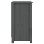 vidaXL Bibliotecă, gri, 80x35x68 cm, lemn masiv de pin vidaXL Bibliotecă, gri, 80x35x68 cm, lemn masiv de pin