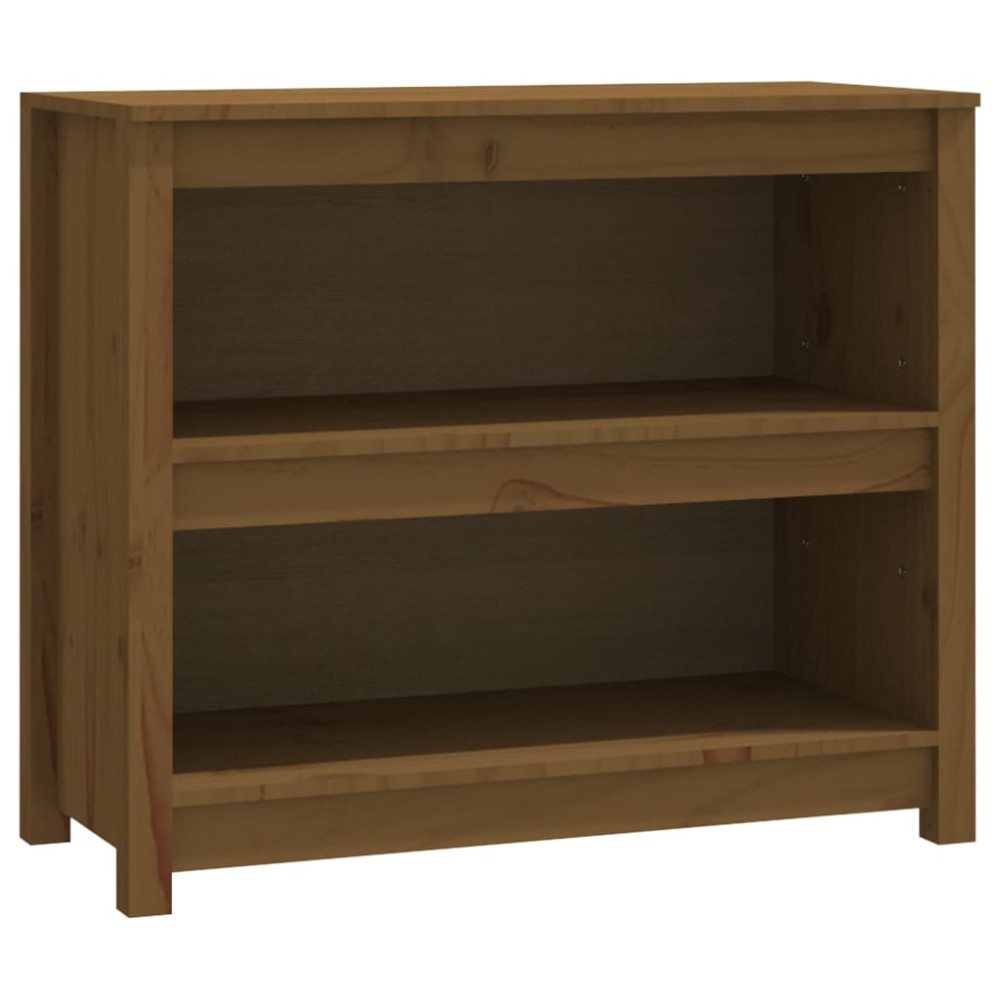 vidaXL Bibliotecă, maro miere, 80x35x68 cm, lemn masiv de pin