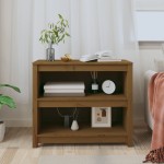 vidaXL Bibliotecă, maro miere, 80x35x68 cm, lemn masiv de pin vidaXL Bibliotecă, maro miere, 80x35x68 cm, lemn masiv de pin