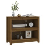 vidaXL Bibliotecă, maro miere, 80x35x68 cm, lemn masiv de pin vidaXL Bibliotecă, maro miere, 80x35x68 cm, lemn masiv de pin
