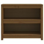 vidaXL Bibliotecă, maro miere, 80x35x68 cm, lemn masiv de pin vidaXL Bibliotecă, maro miere, 80x35x68 cm, lemn masiv de pin