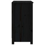 vidaXL Bibliotecă, negru, 80x35x68 cm, lemn masiv de pin vidaXL Bibliotecă, negru, 80x35x68 cm, lemn masiv de pin