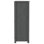 vidaXL Bibliotecă, gri, 80x35x97 cm, lemn masiv de pin vidaXL Bibliotecă, gri, 80x35x97 cm, lemn masiv de pin