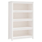 vidaXL Bibliotecă, alb, 80x35x126 cm, lemn masiv de pin vidaXL Bibliotecă, alb, 80x35x126 cm, lemn masiv de pin