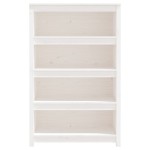 vidaXL Bibliotecă, alb, 80x35x126 cm, lemn masiv de pin vidaXL Bibliotecă, alb, 80x35x126 cm, lemn masiv de pin