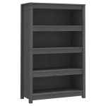vidaXL Bibliotecă, gri, 80x35x126 cm, lemn masiv de pin vidaXL Bibliotecă, gri, 80x35x126 cm, lemn masiv de pin