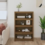 vidaXL Bibliotecă, maro miere, 80x35x126 cm, lemn masiv de pin vidaXL Bibliotecă, maro miere, 80x35x126 cm, lemn masiv de pin