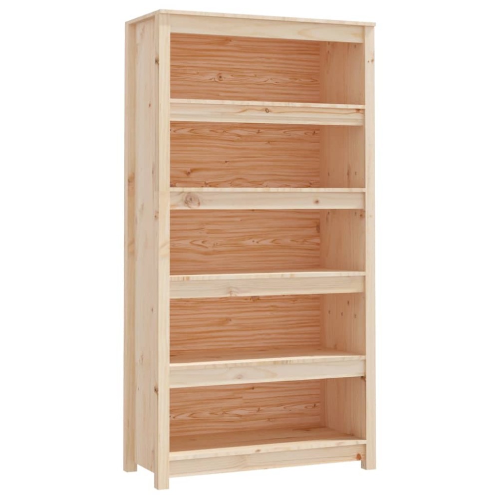 vidaXL Bibliotecă, 80x35x154 cm, lemn masiv de pin