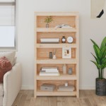 vidaXL Bibliotecă, 80x35x154 cm, lemn masiv de pin vidaXL Bibliotecă, 80x35x154 cm, lemn masiv de pin