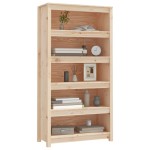 vidaXL Bibliotecă, 80x35x154 cm, lemn masiv de pin vidaXL Bibliotecă, 80x35x154 cm, lemn masiv de pin