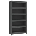 vidaXL Bibliotecă, gri, 80x35x154 cm, lemn masiv de pin vidaXL Bibliotecă, gri, 80x35x154 cm, lemn masiv de pin