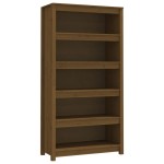 vidaXL Bibliotecă, maro miere, 80x35x154 cm, lemn masiv de pin vidaXL Bibliotecă, maro miere, 80x35x154 cm, lemn masiv de pin