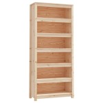 vidaXL Bibliotecă, 80x35x183 cm, lemn masiv de pin vidaXL Bibliotecă, 80x35x183 cm, lemn masiv de pin