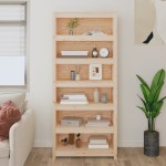 vidaXL Bibliotecă, 80x35x183 cm, lemn masiv de pin vidaXL Bibliotecă, 80x35x183 cm, lemn masiv de pin