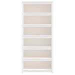 vidaXL Bibliotecă, alb, 80x35x183 cm, lemn masiv de pin vidaXL Bibliotecă, alb, 80x35x183 cm, lemn masiv de pin