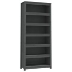 vidaXL Bibliotecă, gri, 80x35x183 cm, lemn masiv de pin vidaXL Bibliotecă, gri, 80x35x183 cm, lemn masiv de pin