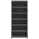 vidaXL Bibliotecă, gri, 80x35x183 cm, lemn masiv de pin vidaXL Bibliotecă, gri, 80x35x183 cm, lemn masiv de pin