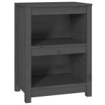 vidaXL Bibliotecă, gri, 50x35x68 cm, lemn masiv de pin vidaXL Bibliotecă, gri, 50x35x68 cm, lemn masiv de pin