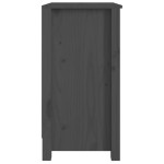 vidaXL Bibliotecă, gri, 50x35x68 cm, lemn masiv de pin vidaXL Bibliotecă, gri, 50x35x68 cm, lemn masiv de pin