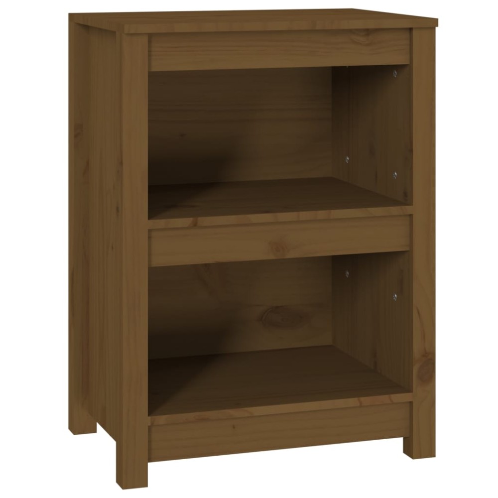 vidaXL Bibliotecă, maro miere, 50x35x68 cm, lemn masiv de pin