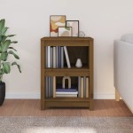 vidaXL Bibliotecă, maro miere, 50x35x68 cm, lemn masiv de pin