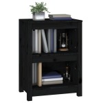 vidaXL Bibliotecă, negru, 50x35x68 cm, lemn masiv de pin vidaXL Bibliotecă, negru, 50x35x68 cm, lemn masiv de pin