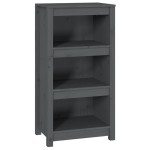 vidaXL Bibliotecă, gri, 50x35x97 cm, lemn masiv de pin vidaXL Bibliotecă, gri, 50x35x97 cm, lemn masiv de pin