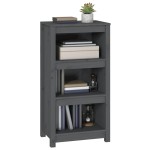 vidaXL Bibliotecă, gri, 50x35x97 cm, lemn masiv de pin vidaXL Bibliotecă, gri, 50x35x97 cm, lemn masiv de pin