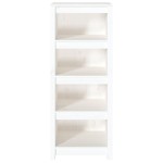 vidaXL Bibliotecă, alb, 50x35x125,5 cm, lemn masiv de pin vidaXL Bibliotecă, alb, 50x35x125,5 cm, lemn masiv de pin