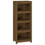 vidaXL Bibliotecă, maro miere, 50x35x125,5 cm, lemn masiv de pin