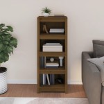 vidaXL Bibliotecă, maro miere, 50x35x125,5 cm, lemn masiv de pin