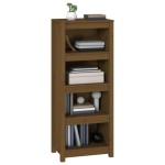 vidaXL Bibliotecă, maro miere, 50x35x125,5 cm, lemn masiv de pin