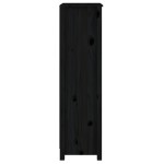 vidaXL Bibliotecă, negru, 50x35x125,5 cm, lemn masiv de pin vidaXL Bibliotecă, negru, 50x35x125,5 cm, lemn masiv de pin