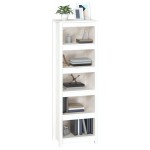 vidaXL Bibliotecă, alb, 50x35x154 cm, lemn masiv de pin vidaXL Bibliotecă, alb, 50x35x154 cm, lemn masiv de pin
