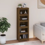 vidaXL Bibliotecă, maro miere, 50x35x154 cm, lemn masiv de pin vidaXL Bibliotecă, maro miere, 50x35x154 cm, lemn masiv de pin