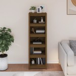 vidaXL Bibliotecă, maro miere, 50x35x154 cm, lemn masiv de pin vidaXL Bibliotecă, maro miere, 50x35x154 cm, lemn masiv de pin