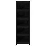 vidaXL Bibliotecă, negru, 50x35x154 cm, lemn masiv de pin vidaXL Bibliotecă, negru, 50x35x154 cm, lemn masiv de pin