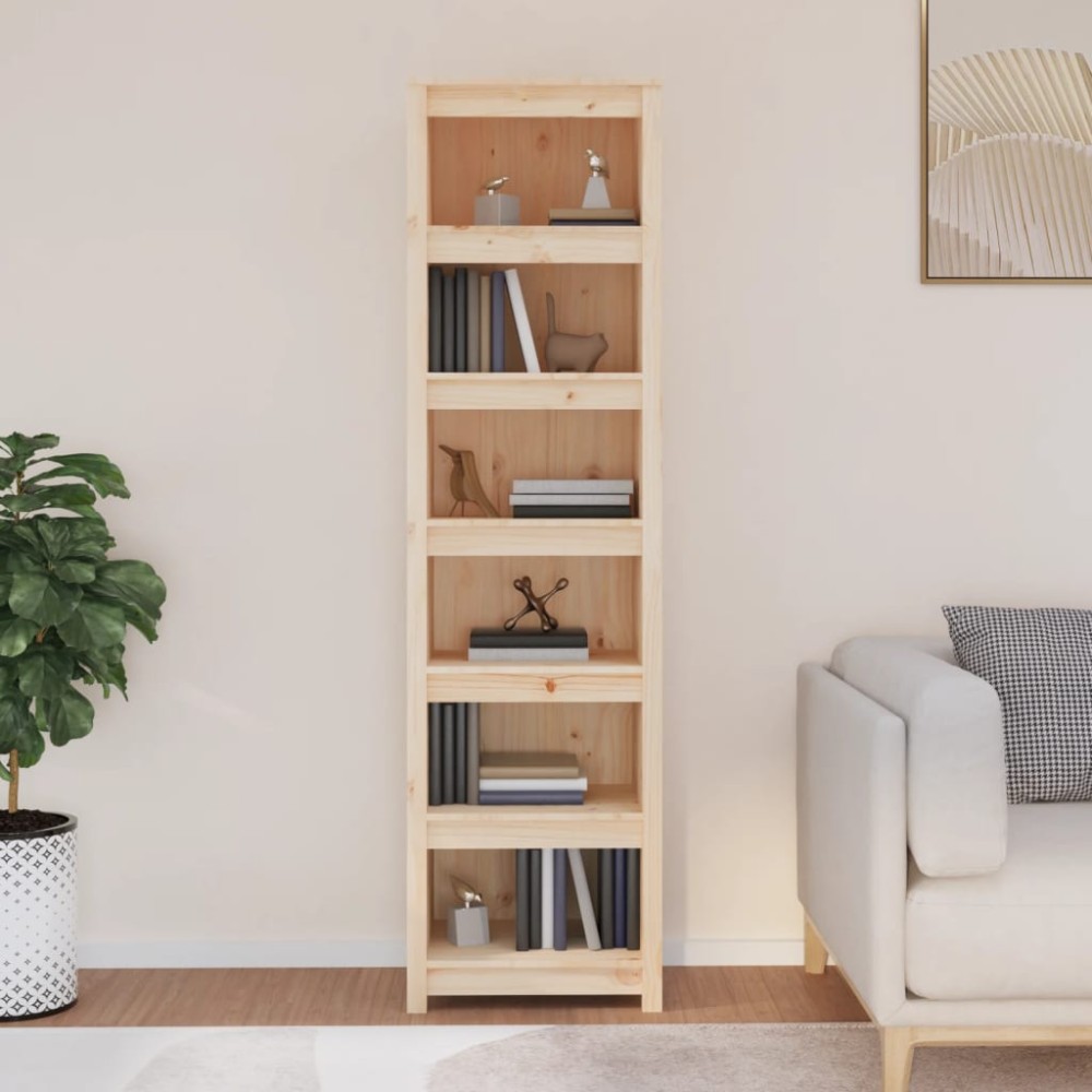 vidaXL Bibliotecă, 50x35x183 cm, lemn masiv de pin