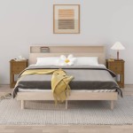 vidaXL Noptiere, 2 buc, maro miere, 40x35x61,5 cm, lemn masiv de pin vidaXL Noptiere, 2 buc, maro miere, 40x35x61,5 cm, lemn masiv de pin