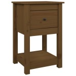 vidaXL Noptiere, 2 buc, maro miere, 40x35x61,5 cm, lemn masiv de pin vidaXL Noptiere, 2 buc, maro miere, 40x35x61,5 cm, lemn masiv de pin