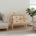 vidaXL Dulap consolă, 90x40x78 cm, lemn masiv de pin vidaXL Dulap consolă, 90x40x78 cm, lemn masiv de pin