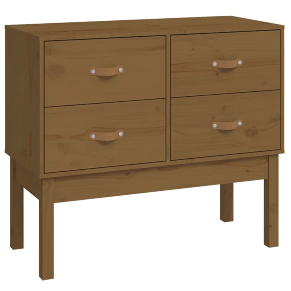 vidaXL Dulap consolă, maro miere, 90x40x78 cm, lemn masiv de pin