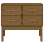 vidaXL Dulap consolă, maro miere, 90x40x78 cm, lemn masiv de pin vidaXL Dulap consolă, maro miere, 90x40x78 cm, lemn masiv de pin