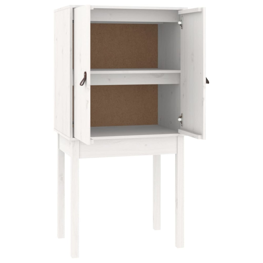 vidaXL Dulap înalt, alb, 60x40x120 cm, lemn masiv de pin
