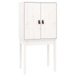 vidaXL Dulap înalt, alb, 60x40x120 cm, lemn masiv de pin