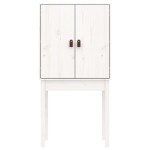 vidaXL Dulap înalt, alb, 60x40x120 cm, lemn masiv de pin