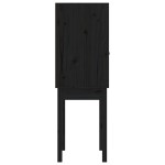vidaXL Dulap înalt, negru, 60x40x120 cm, lemn masiv de pin