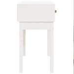vidaXL Masă consolă, alb, 76,5x40x75 cm, lemn masiv de pin vidaXL Masă consolă, alb, 76,5x40x75 cm, lemn masiv de pin